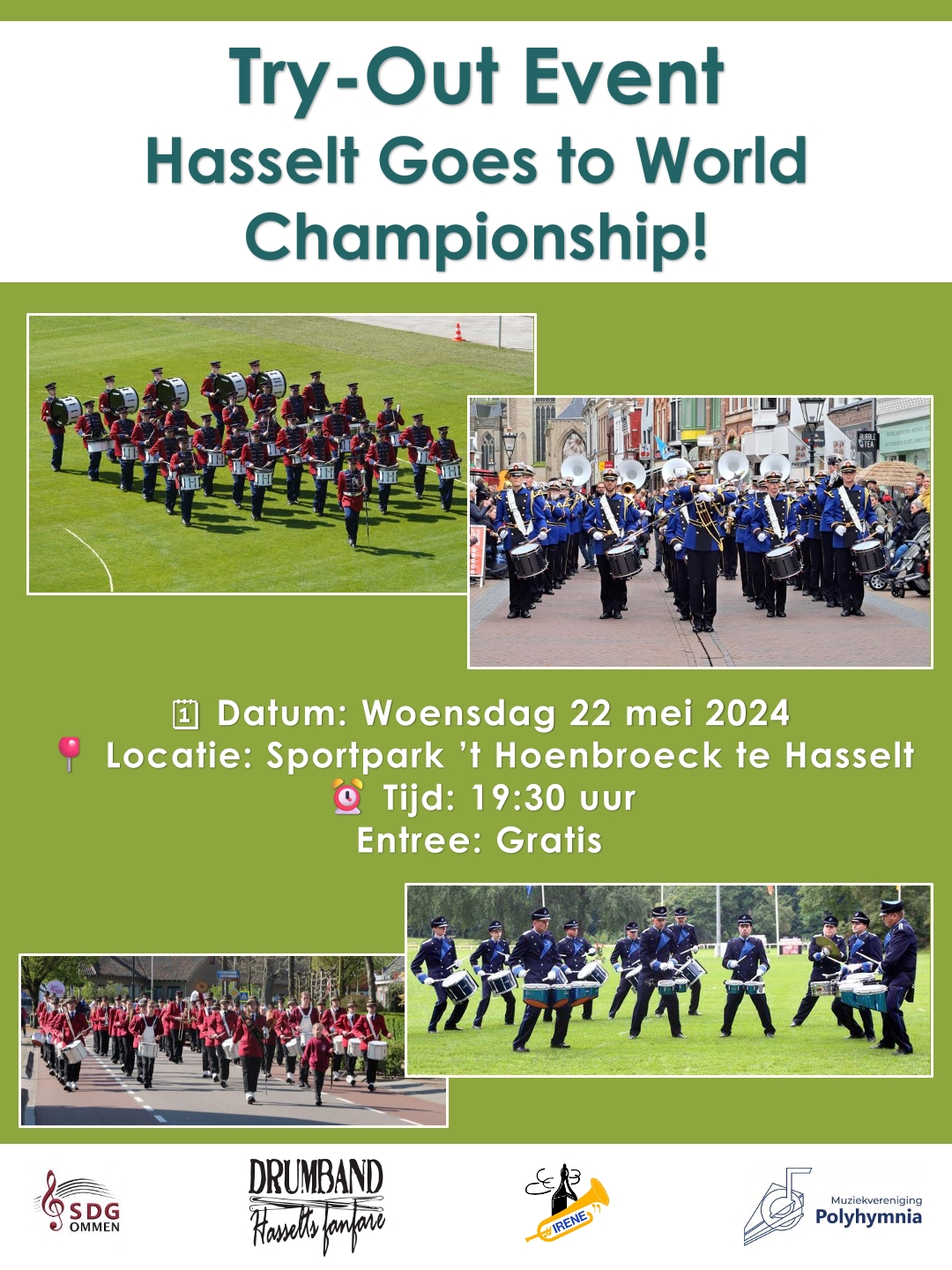 🥁🎺 Try-Out Event: Hasselt Goes to World Championship 🎺🥁